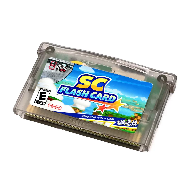 SC V2.0 GBA FlashCard 5000 in 1 Mini SC Card For GBA GBC GB NES Multiple Games With 8GB TF Card Adapter Game Accessories