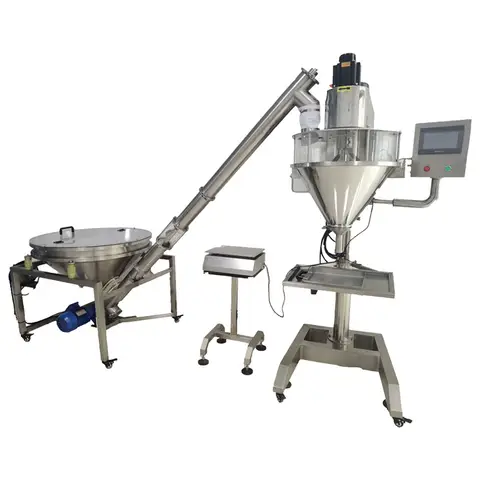 Riempitrice semiautomatica a coclea da 10-5000 g per riempitrice di lattine in polvere