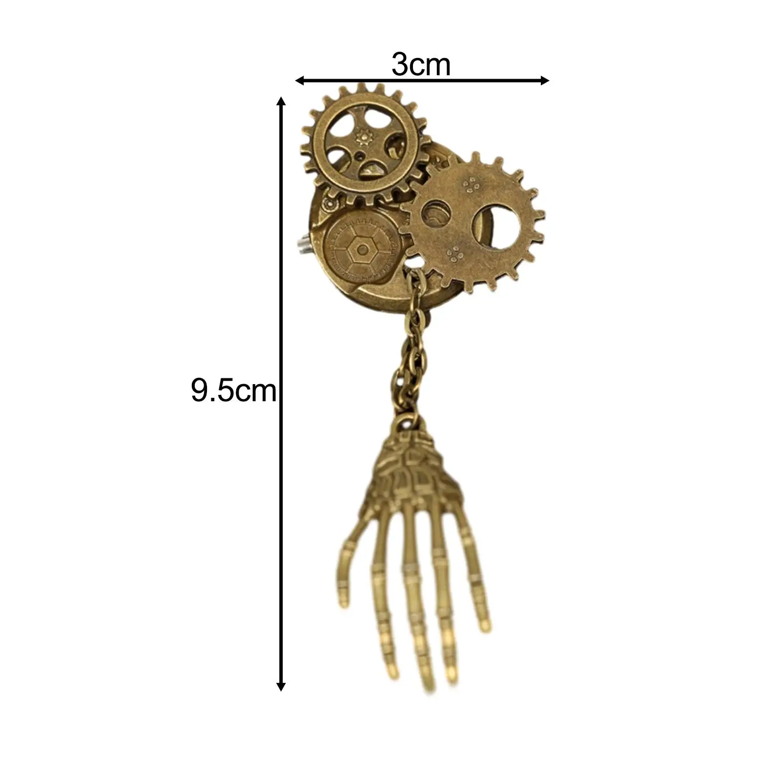 Broche Steampunk Criativo, Alfinete De Lapela, Peito, Traje De Jóias, Design Retro