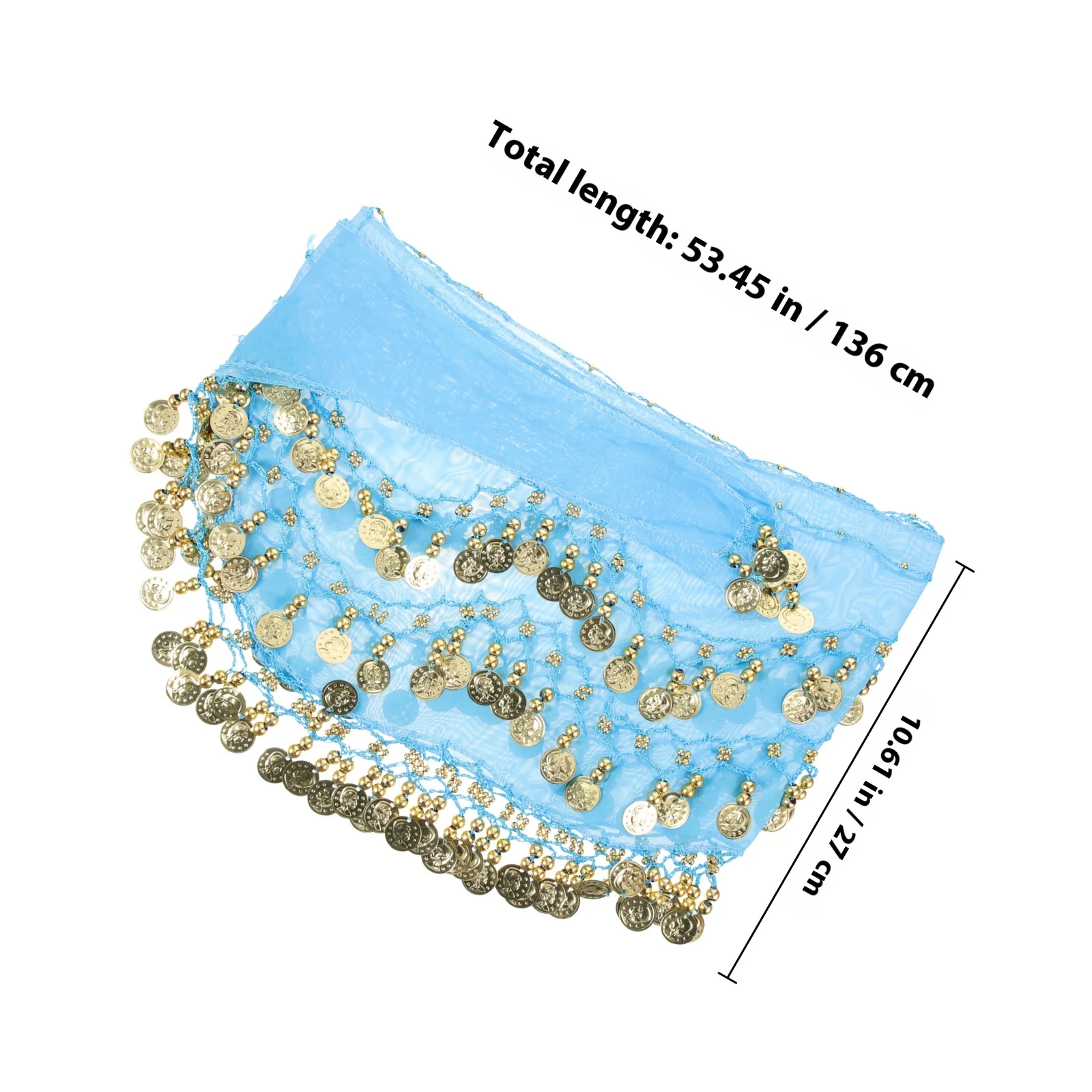 الرقص الشرقي وشاح الورك المرأة الخصر سلسلة المتدلية عملات خفيفة الوزن الترتر حزام الورك الرقص الشرقي تنورة الرقص التبعي