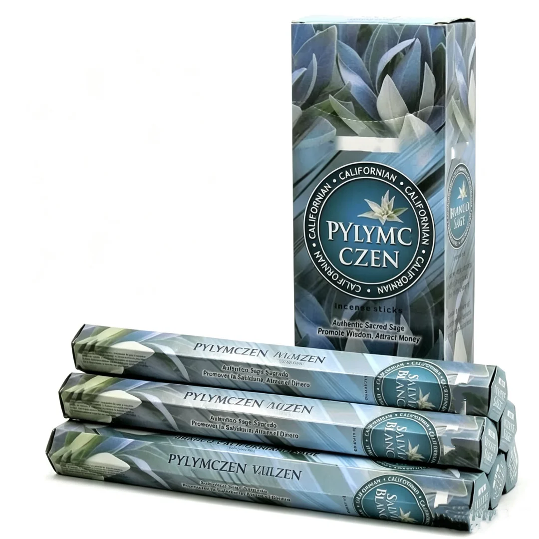 Authentic Tibetan Incense Sticks Sandalwood, 6 Colors Plant Dyed, Om Mani Padme Hum for Meditation Yoga Zen Home Relaxation Gift