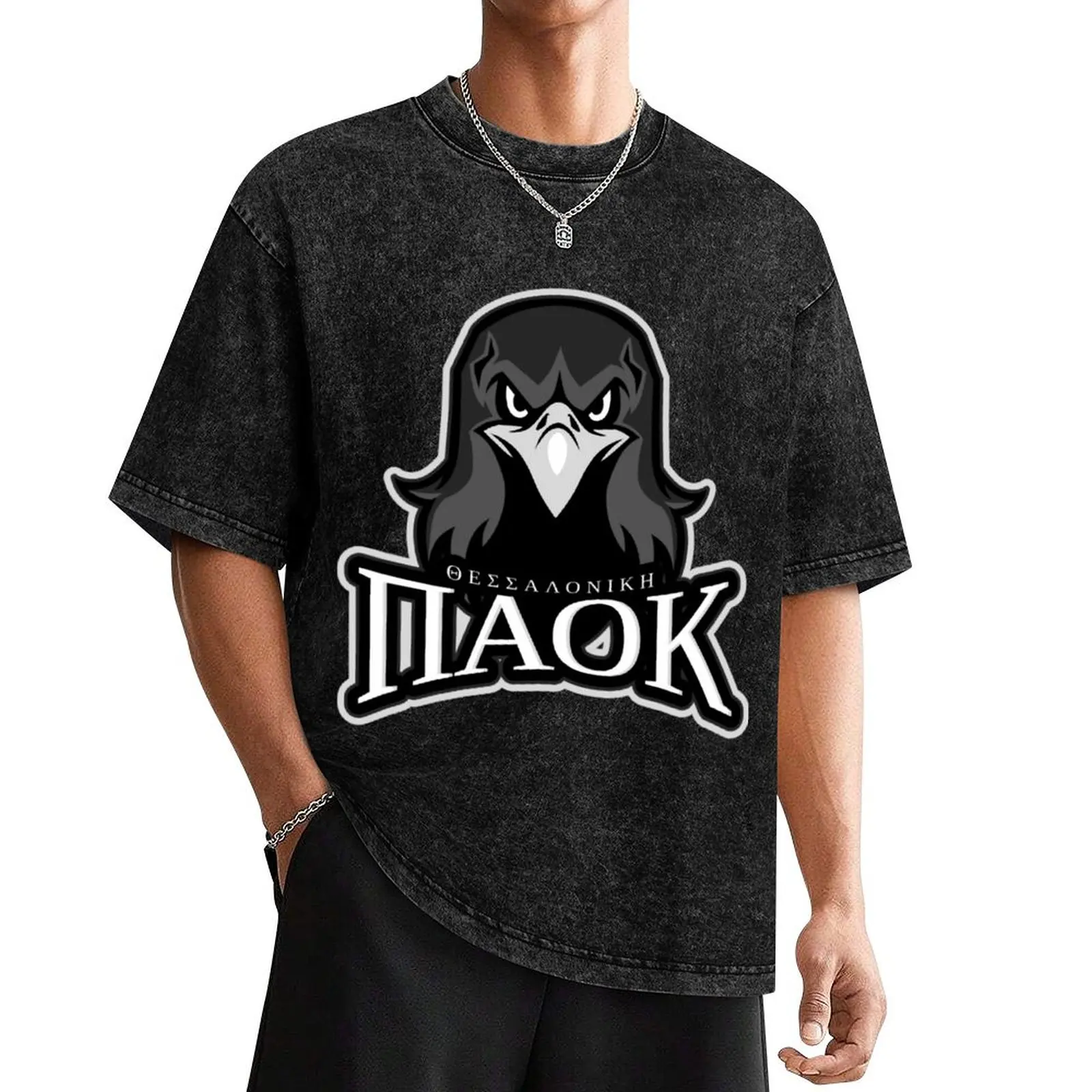 

PAOKΠΑΟΚ THESSALONIKIΘΕΣΣΑΛΟΝΙΚΗ T-Shirt heavyweights baggy shirts T-shirts man Men's t-shirts
