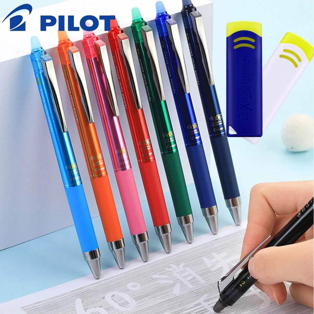 4pen+1eraser Japan PILOT Friction Erasable Gel Pen Juice Up 0.4mm LFPK-25S4 Water-based Student Quick Drying Stationery