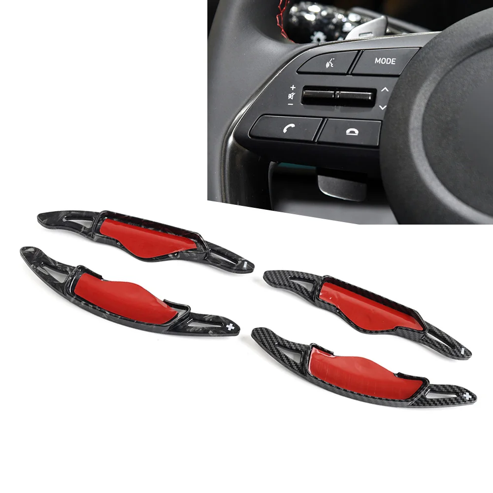 1 Pair Car Steering Wheel Shift Paddle Shifter Extension For Hyundai Elantra Sonata Tucson Genesis G70