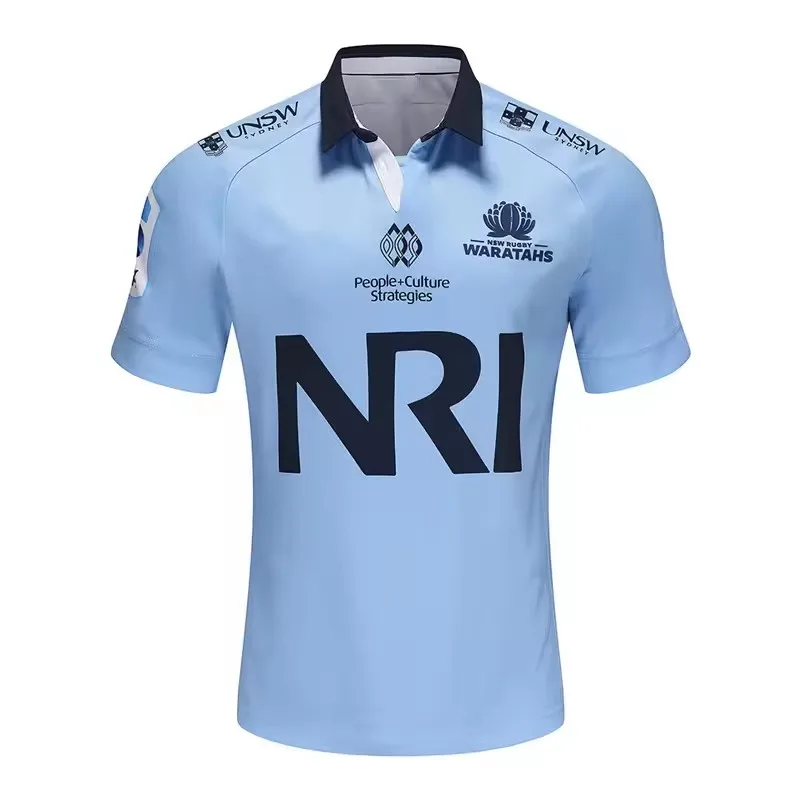 2024/25 NSW WARATAHS Home Rugby Jersey - مقاس رجالي: S-5XL (رقم اسم الطباعة) جودة عالية