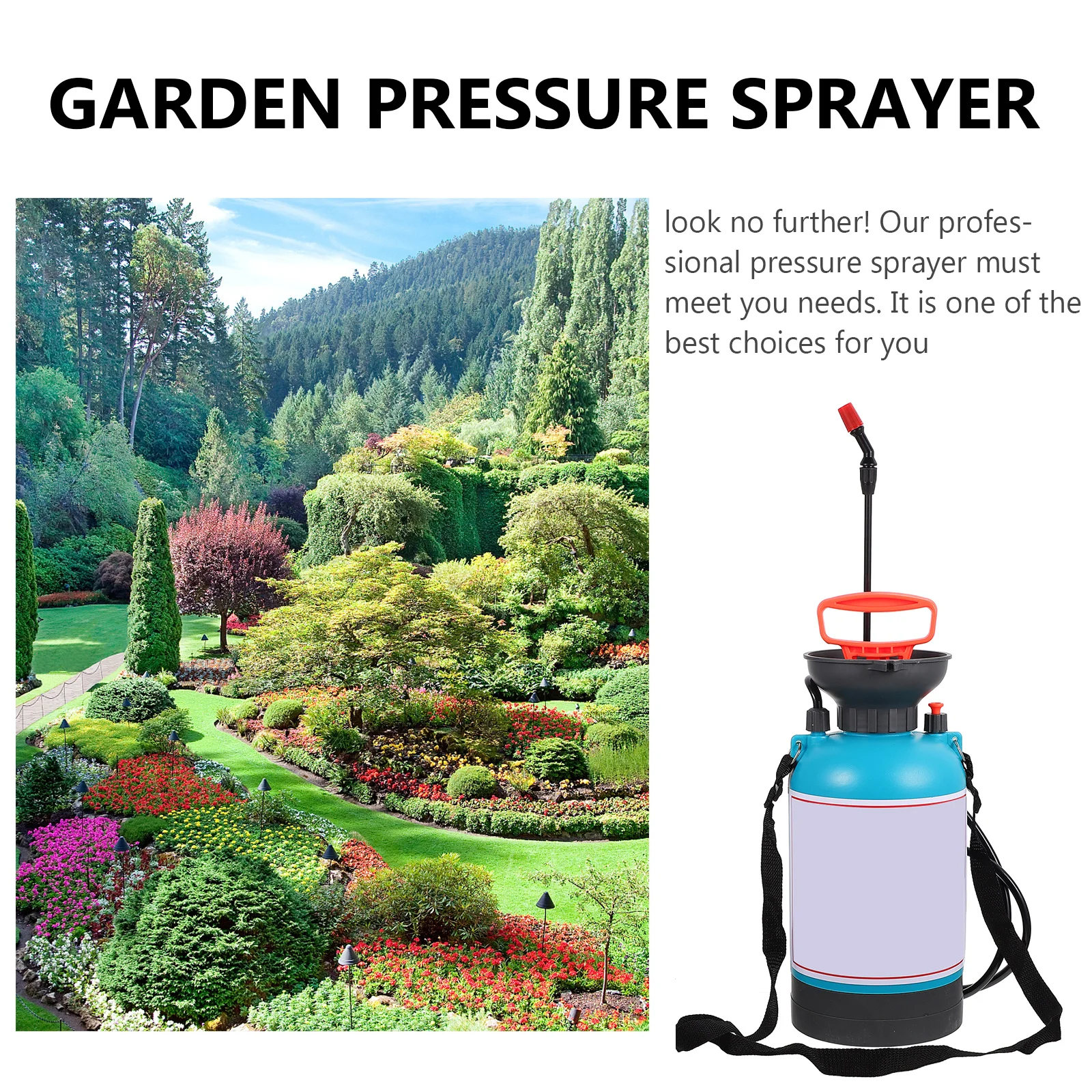 

High Sprayer Garden Watering Can Manual Pressure Bottle Nozzle Adjustable Atomization Rotary Durable Material Safe Use Exceed