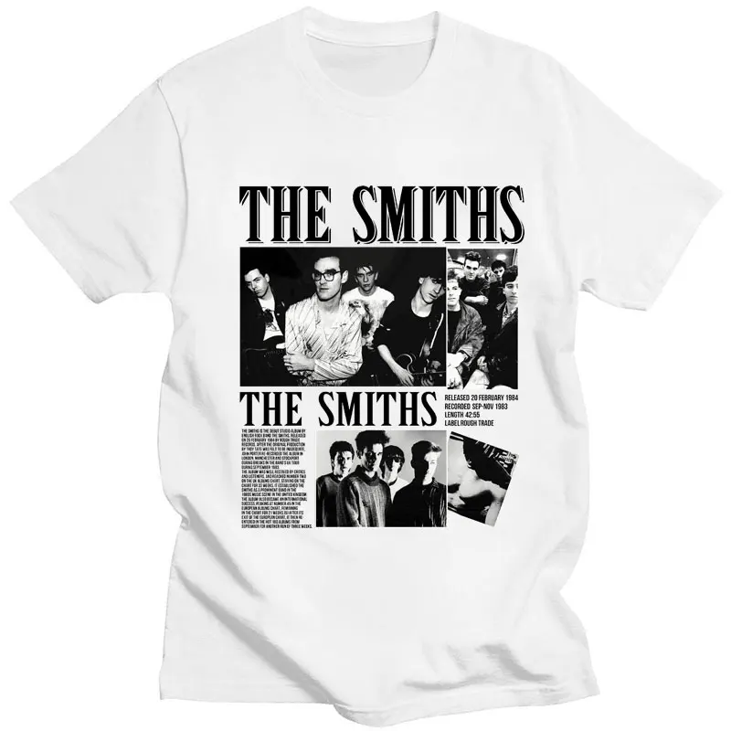 The Smiths The Queen Is Dead T Shirts Morrissey Marr Punk Vintage Hip Hop Harajuku T Shirt Men Women Cotton Oversized Streetwear