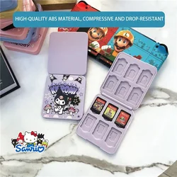 Kawaii Sanrio Kuromi My Melody Cinnamoroll Nintendo Switch Card Box Anime Figure Game Card Oled Ns Storage Protective Case