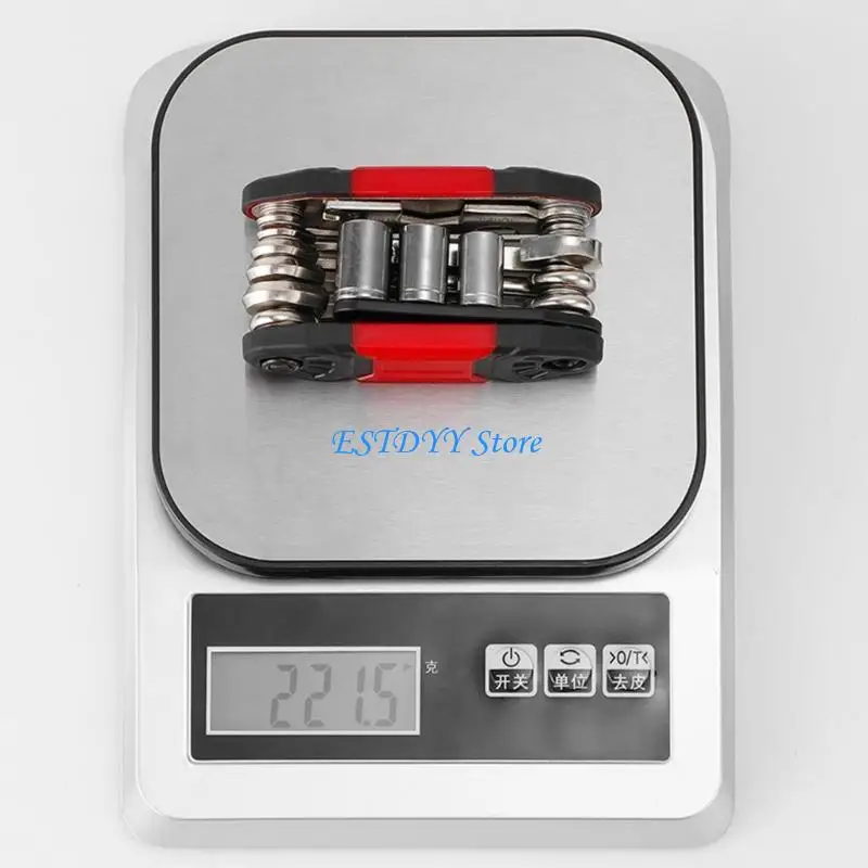 

G6DE 16 In 1 MultiFunctional Bikes Repair Tool Bikes Foldable Repair Tool Socket Wrenches Foldings Bikes Essential Tool