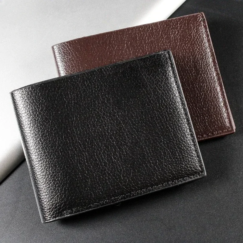 

Men's Wallet Genuine Leather Men Wallets Premium Product Real Cowhide Wallets for Man Short Black Walet Portefeuille Homme