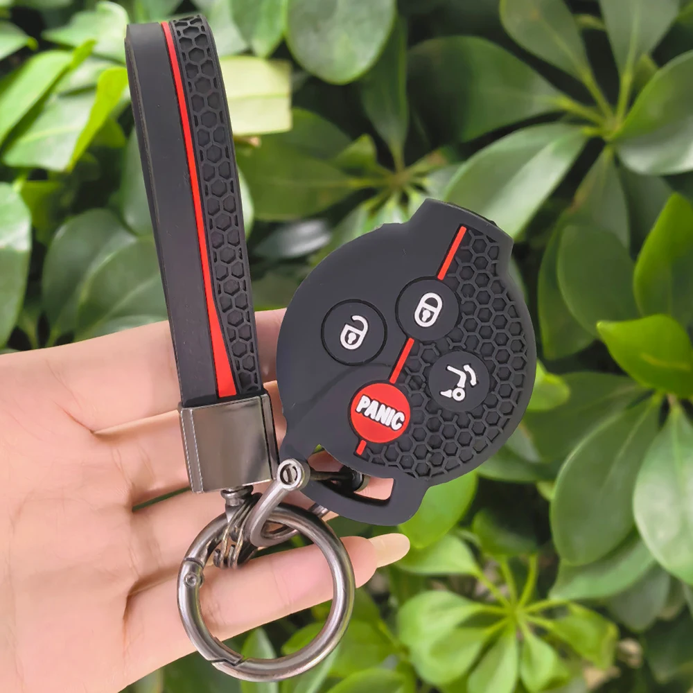 For Mercedes Benz Smart Fortwo 451 City Coupe Cabrio key fob case with keychain full protection silicone remote car key cover