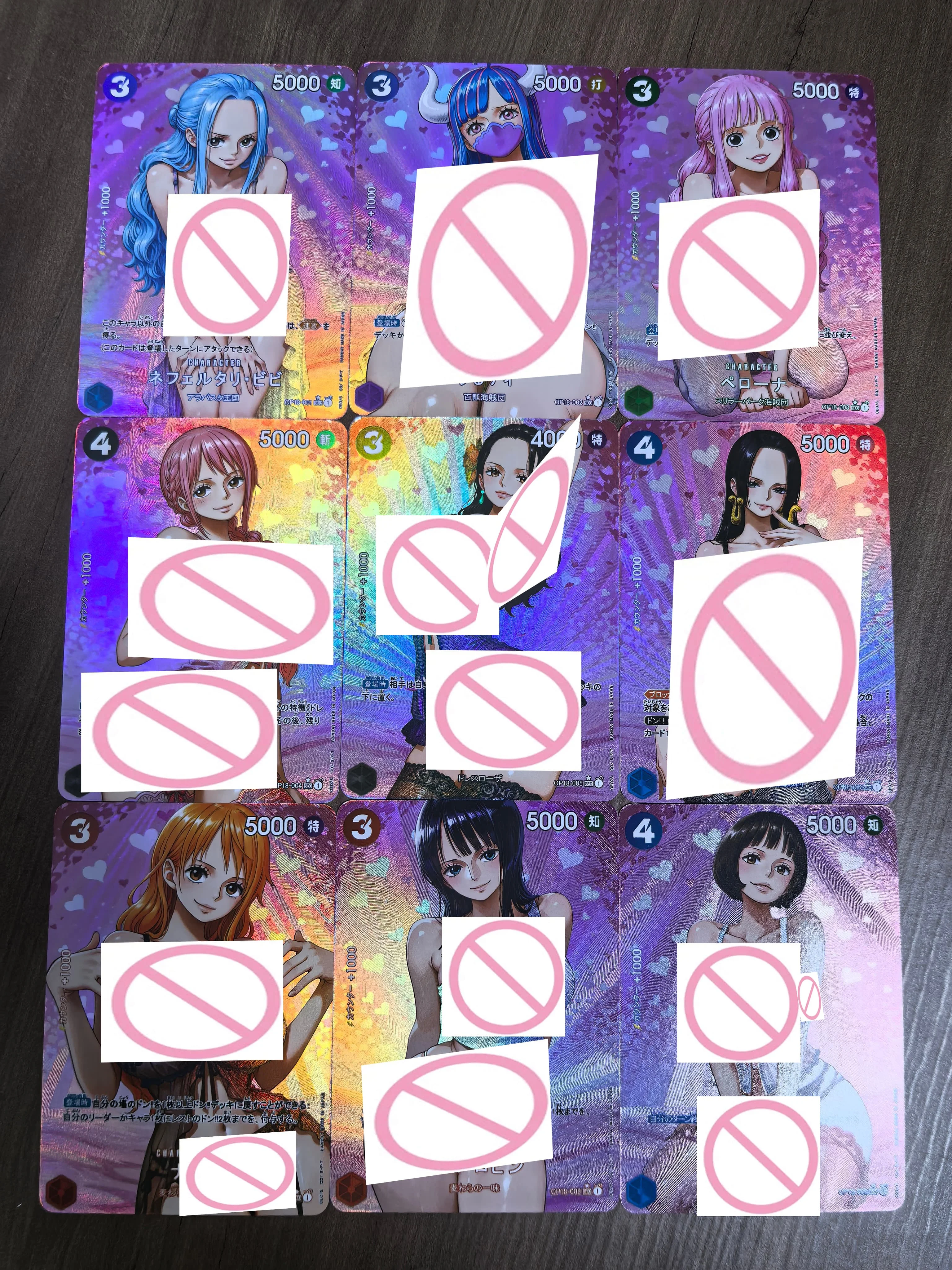 9Pcs/set Diy One Piece Nami Robin Hancock Perona Vivi Bath Series Flash Card OPCG Yamato Uta Classic Anime Collection Card view 2