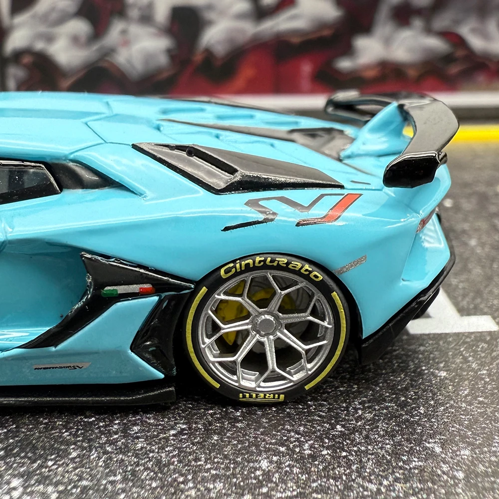 1/64 Resin Wheels and Rubber Tires Set for Diecast Model Cars – 4PCS Upgrade Alloy Rims Tuning Parts for German Sports Car
