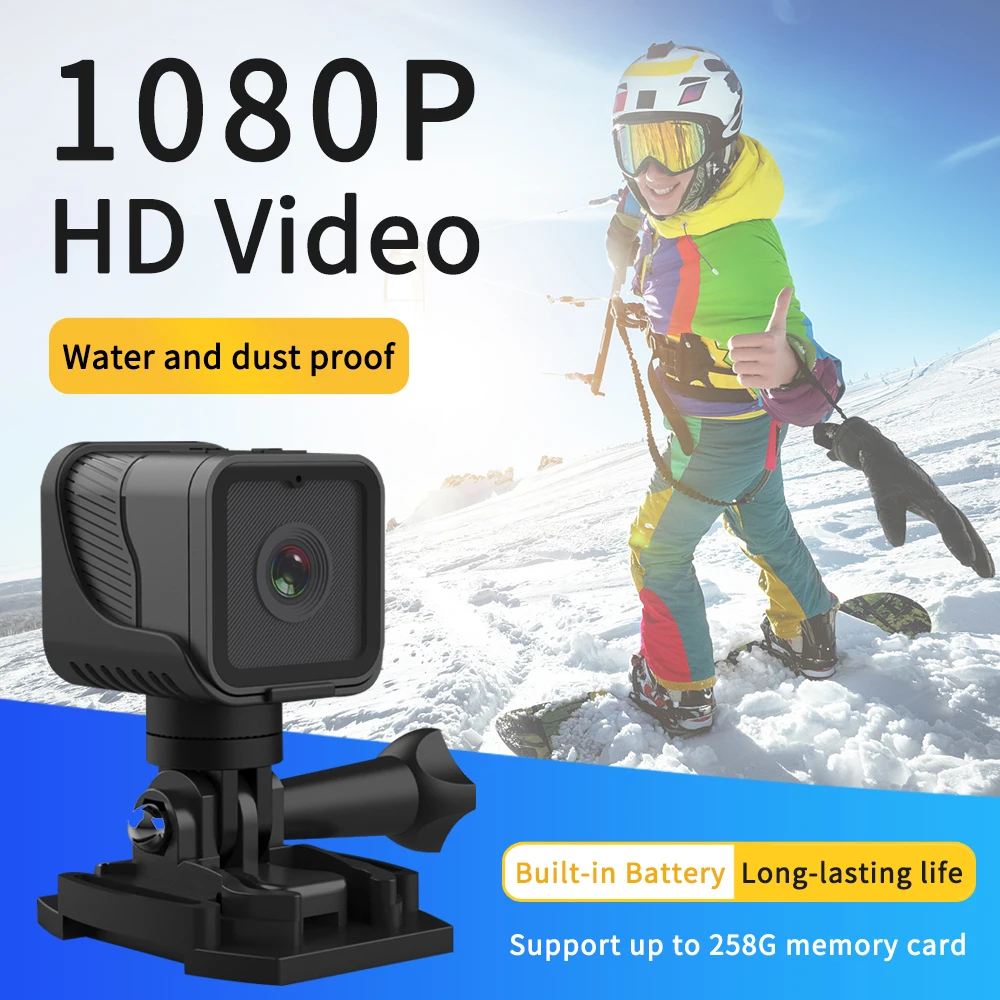 

Z03 HD 1080P Portable Mini Camera Bike Motorcycle Riding Camera Mini Action Camera WiFi Waterproof Outdoor Sports Recording Cam