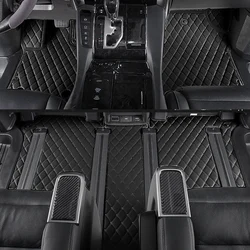For alphard/vellfire  2008 2022 leather custom fit car floor mats  left/right Car Accesorios