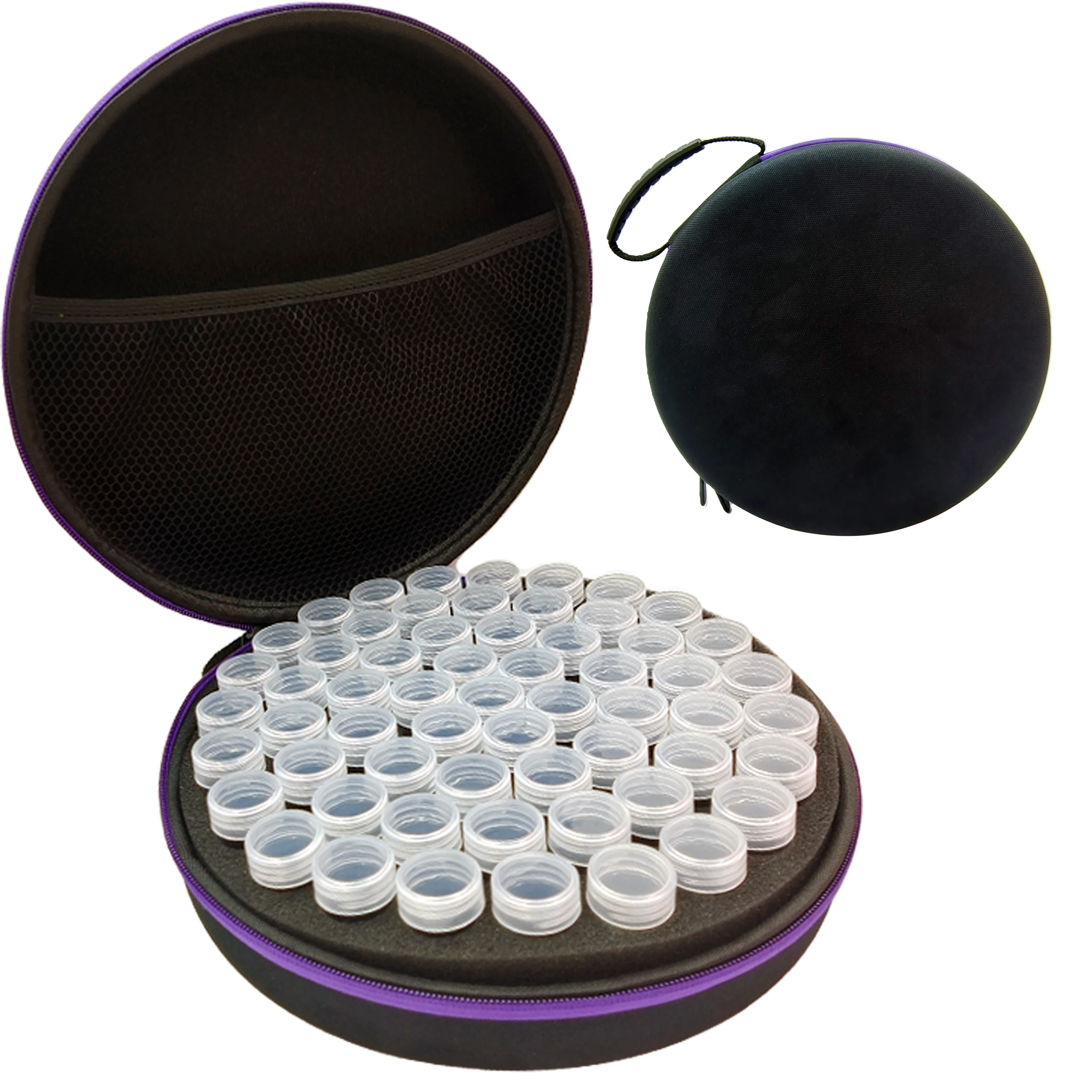 

Diamond painting tools set of organizer bag nail art storage round bottle dispensing bag handbag
