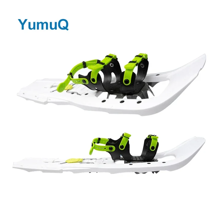 YumuQ Mini patines de esquí cortos ajustables, zapatos de nieve con relleno de Eva, profesionales con puntera, encuadernación Boa