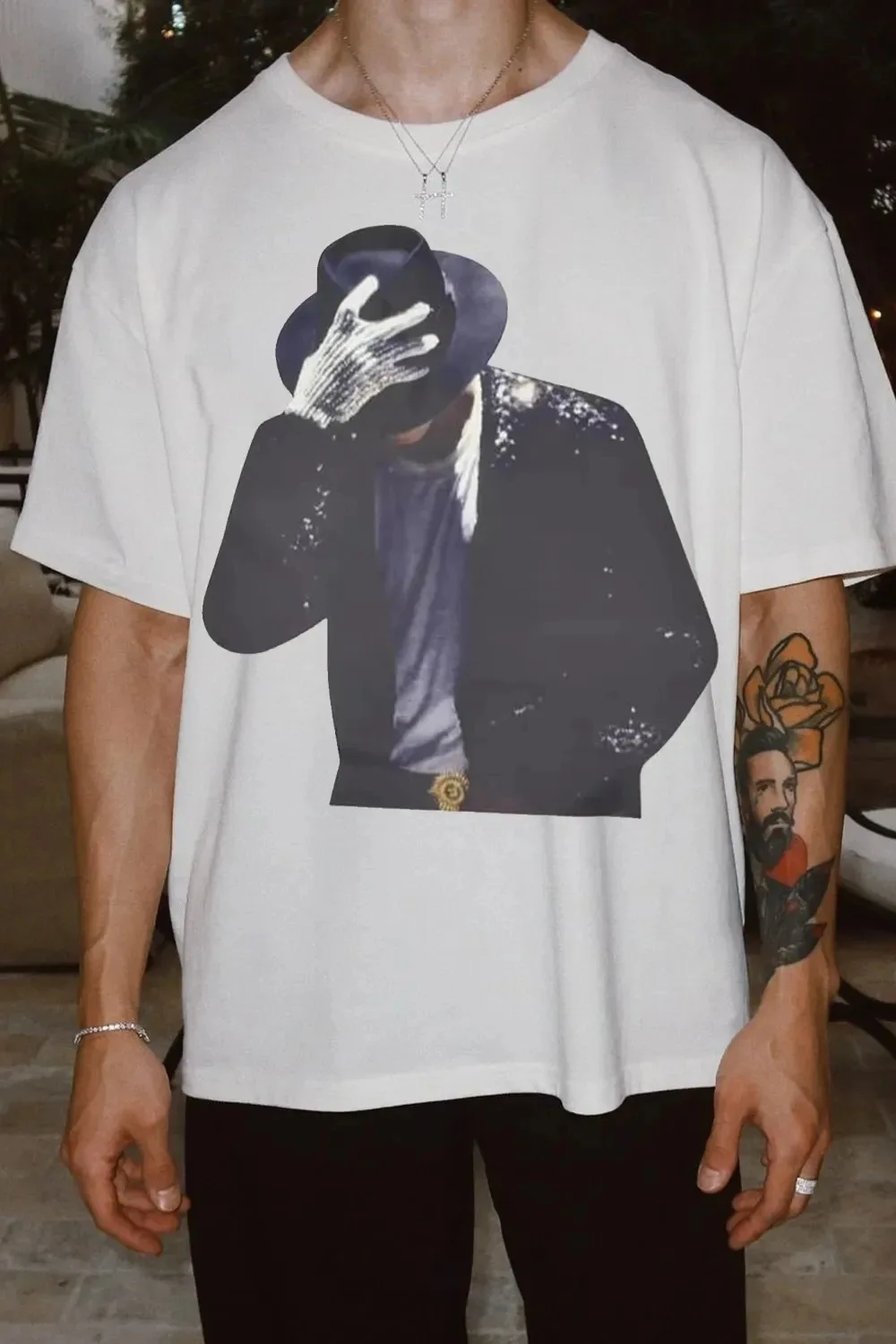 Michael Jackson Printed Cotton T-shirt Men Women Neutral O-Neck Streetwear Short Sleeve Oversized Hip Hop Female Male T-Shirts