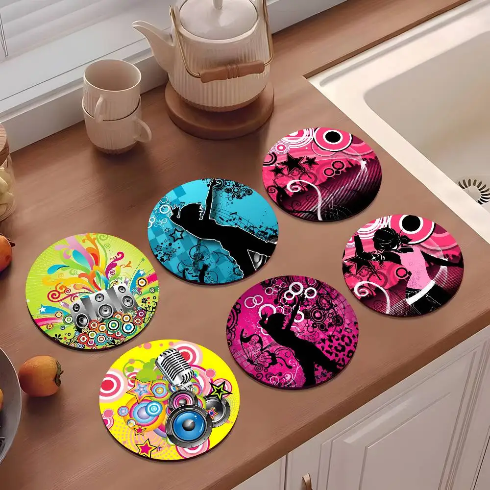 1pc F-rutiger Metro Wooden Coaster Colour Printing Cup Mat Home Desk Decoration Gifts
