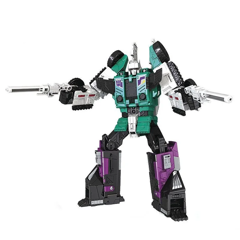 Hasbro transformadores titãs retorno desconticon revólver & seis tiros 20cm líder classe anime original figura de ação modelo brinquedo presente