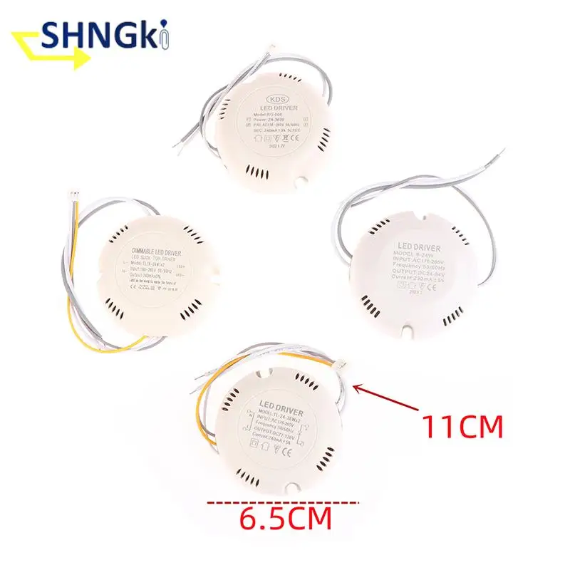 LED Driver Current 240-300mA 8-24W, 25-36W SMD PCB Light Ceiling Power Supply Double Color 3Pin Lighting Transformers AC176-265V