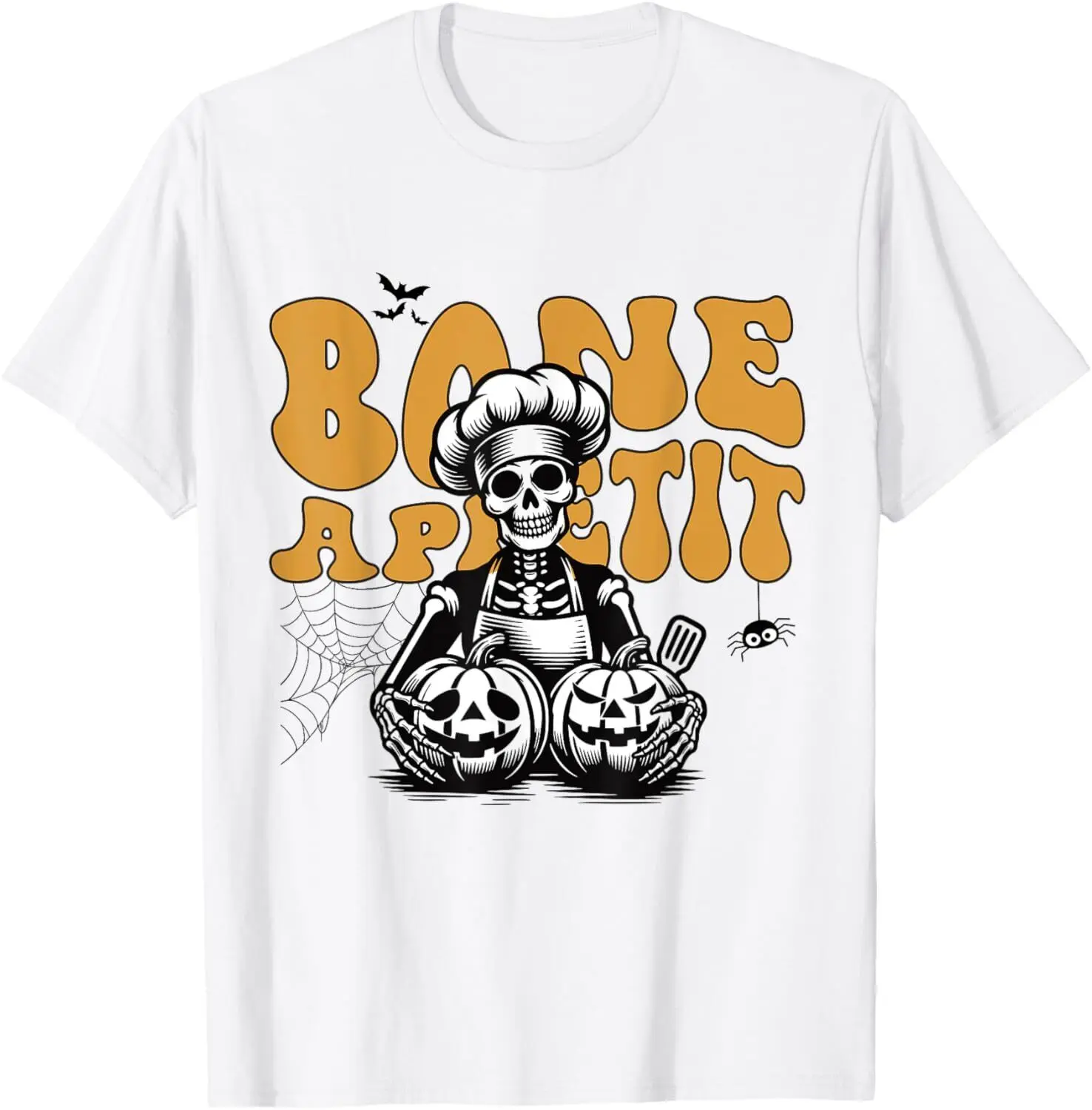 Bone Appetit Tee Skeleton Chef Halloween T-Shirt