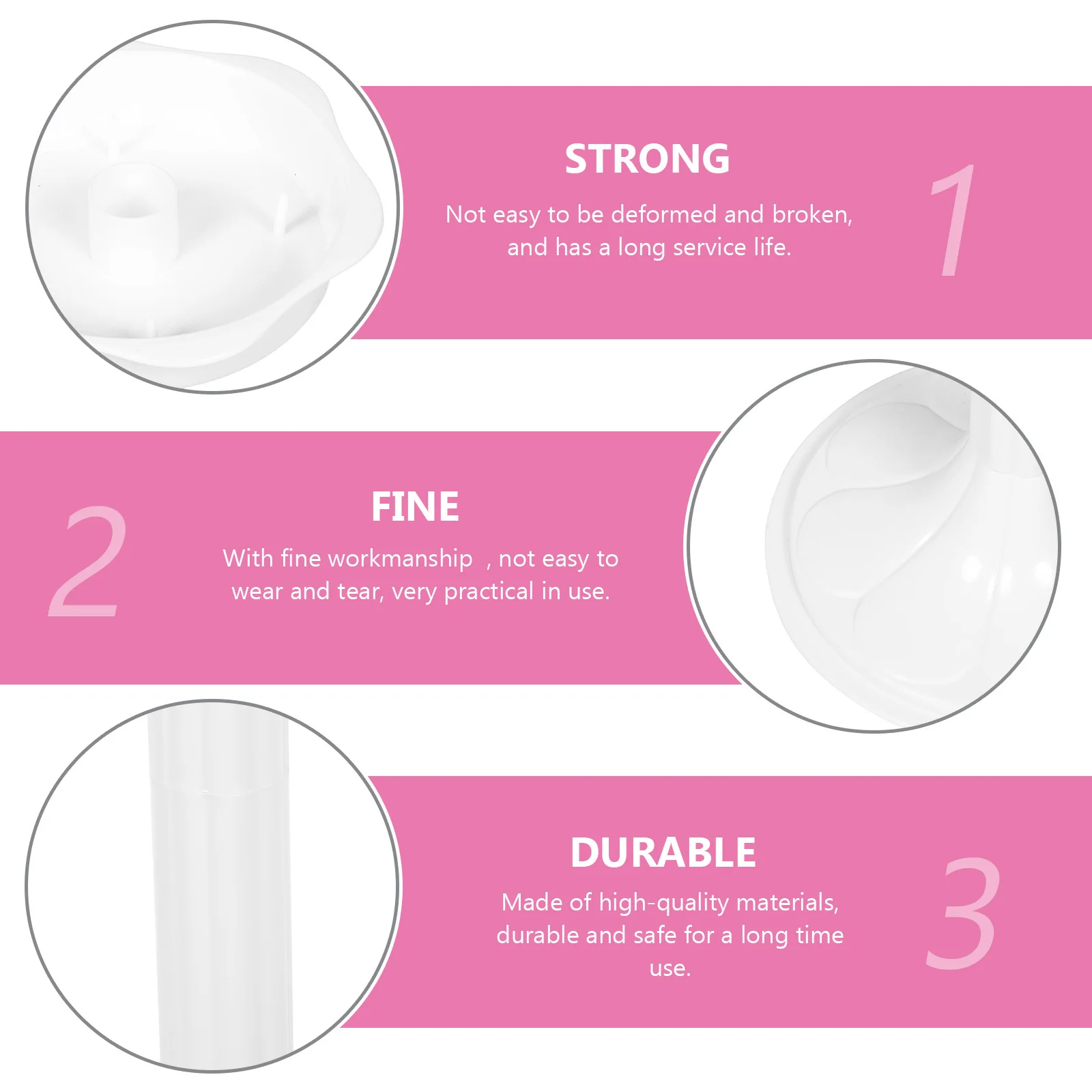 

Stylish Plastic Roman Column Flower Stand Long Life Artistic Statue for Porch Balcony Wedding Scene Layout Prop