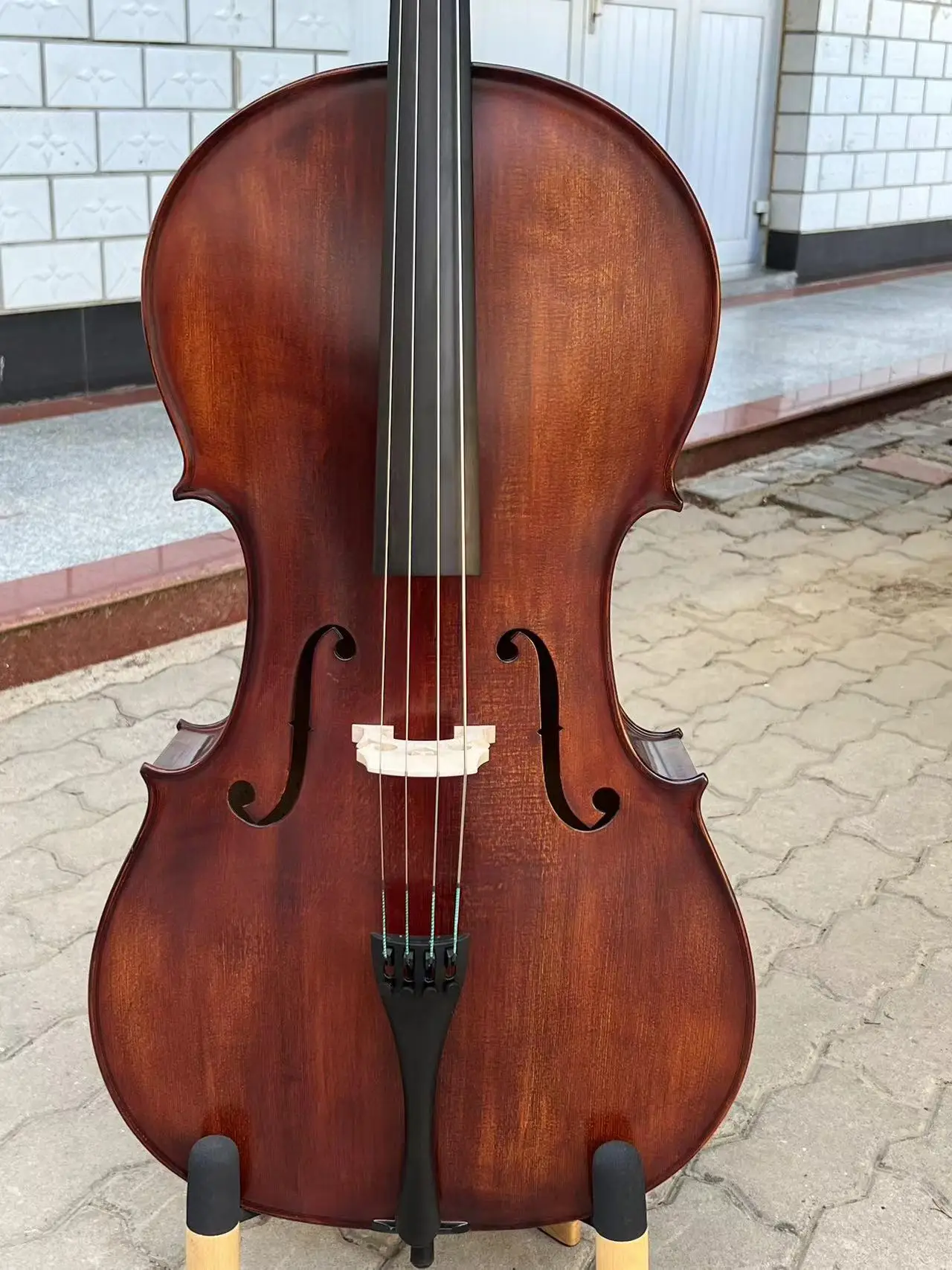 Hand Carved Left-hand song maestro Cello 4/4,Old spruce with hard case/Bow#19726