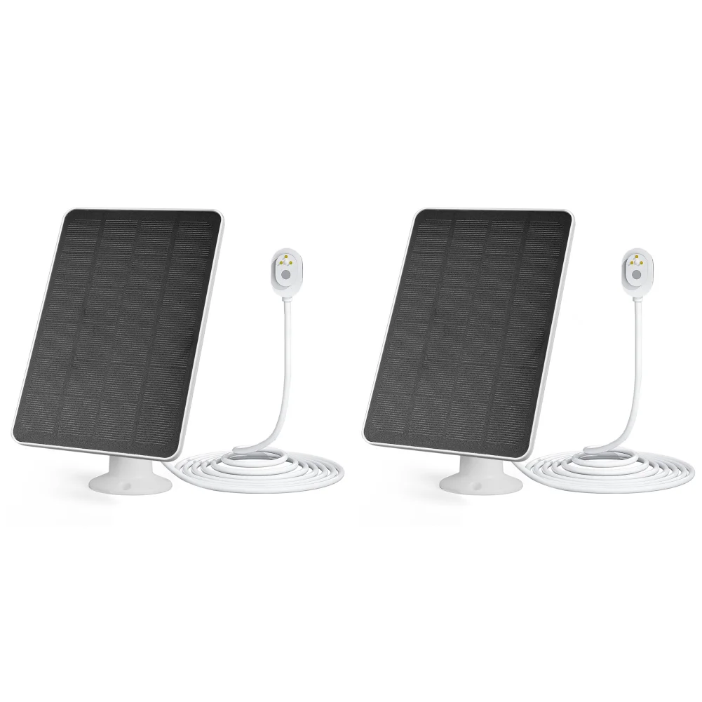 

5 V Solar Charging Panels Adjustable Wall Mount for Arlo Pro 5S/4/3 (White 4W)