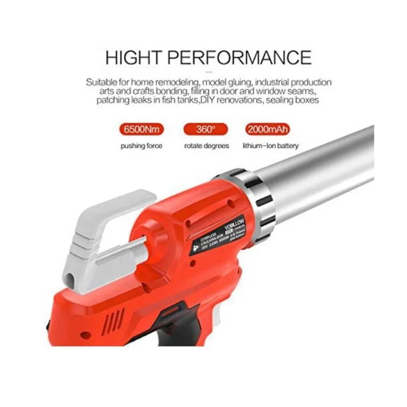 Durable rechargeable dual caulking gun electric with good quality