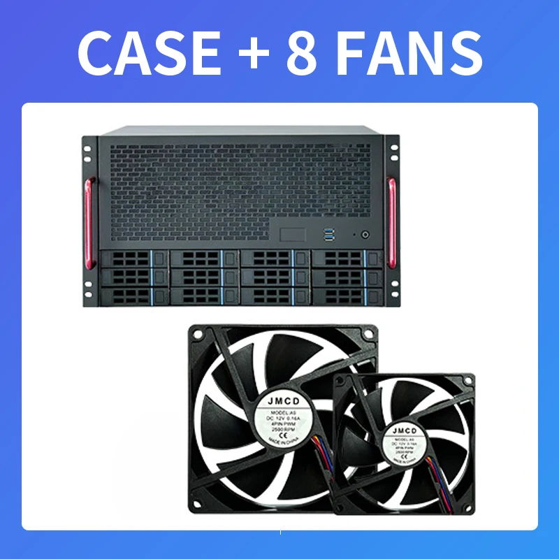 12-bay NAS chassis with 8 full-height expansion slots; supports ATX motherboards and ATX power supplies; compatible with 2.5-inc - view 3