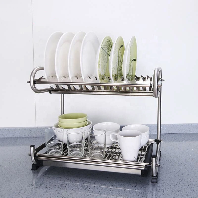 Factory Wholesale Stainless Steel Dish Drying Rack Kitchen Dish Rack Kitchen Basket Storage