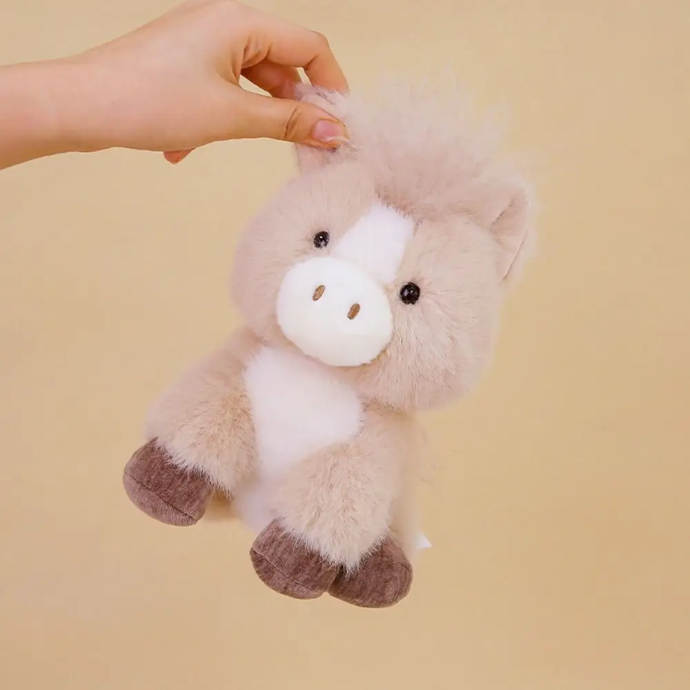 

PP Cotton Standing Horse Soft Comfortable Simulation Stuffered Pony Collection Cartoon Long Hair Horse Stuffed Home Decor