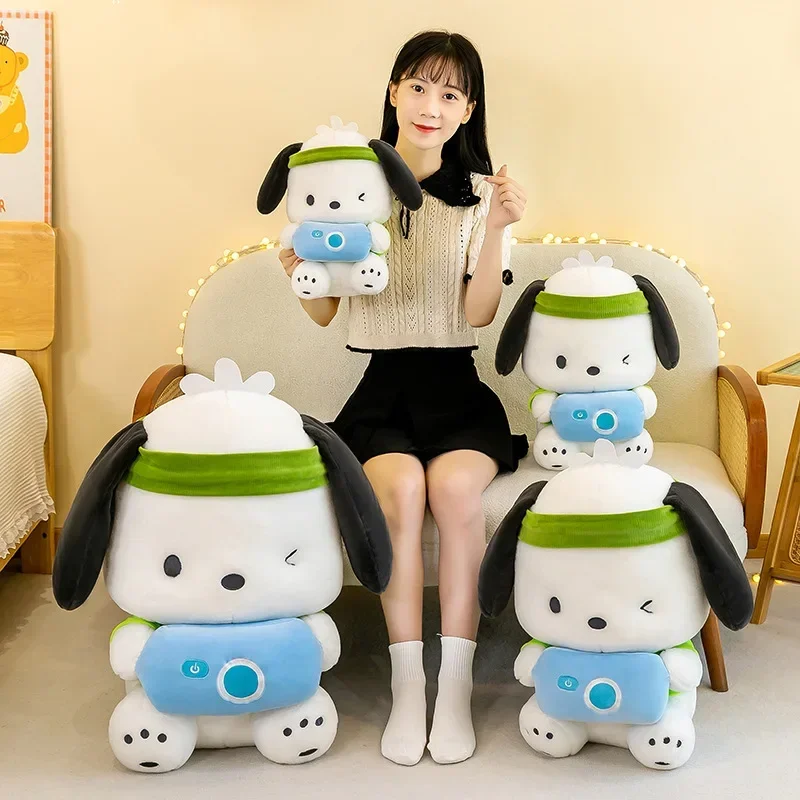 2023 New Kawaii Lovable Sanrio Plush Pochacco Plush Doll Cute Couple Pochacco Cartoon Toys Around Children\'s Birthday Gifts