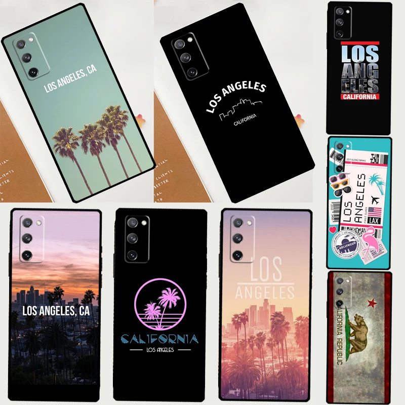 Los Angeles California Case For Samsung Galaxy S23 S22 Ultra S21 S20 FE S8 S9 S10 Note 10 Plus Note 20 Ultra Cover