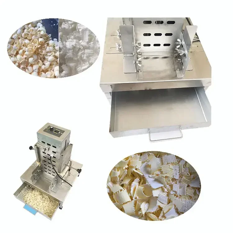 

Food Processing Machinery Chocolate Sprinkles & Flower Chips Slicing Machine chocolate chipping shaver