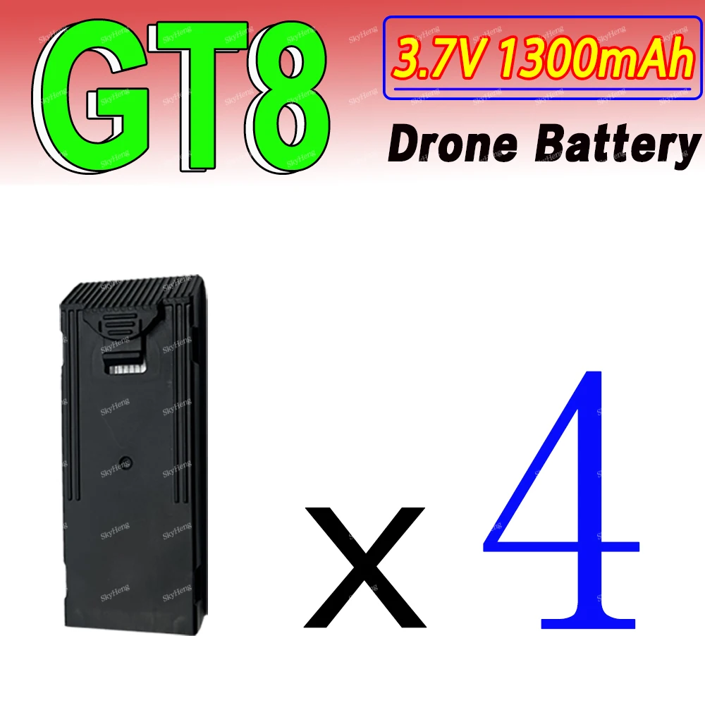 Original GT8 Battery 3.7V 1300MAh Battery For GT8 Screen Drone 4K Professional RC Quadcopter Replacement GT8 Accessory Parts image 3