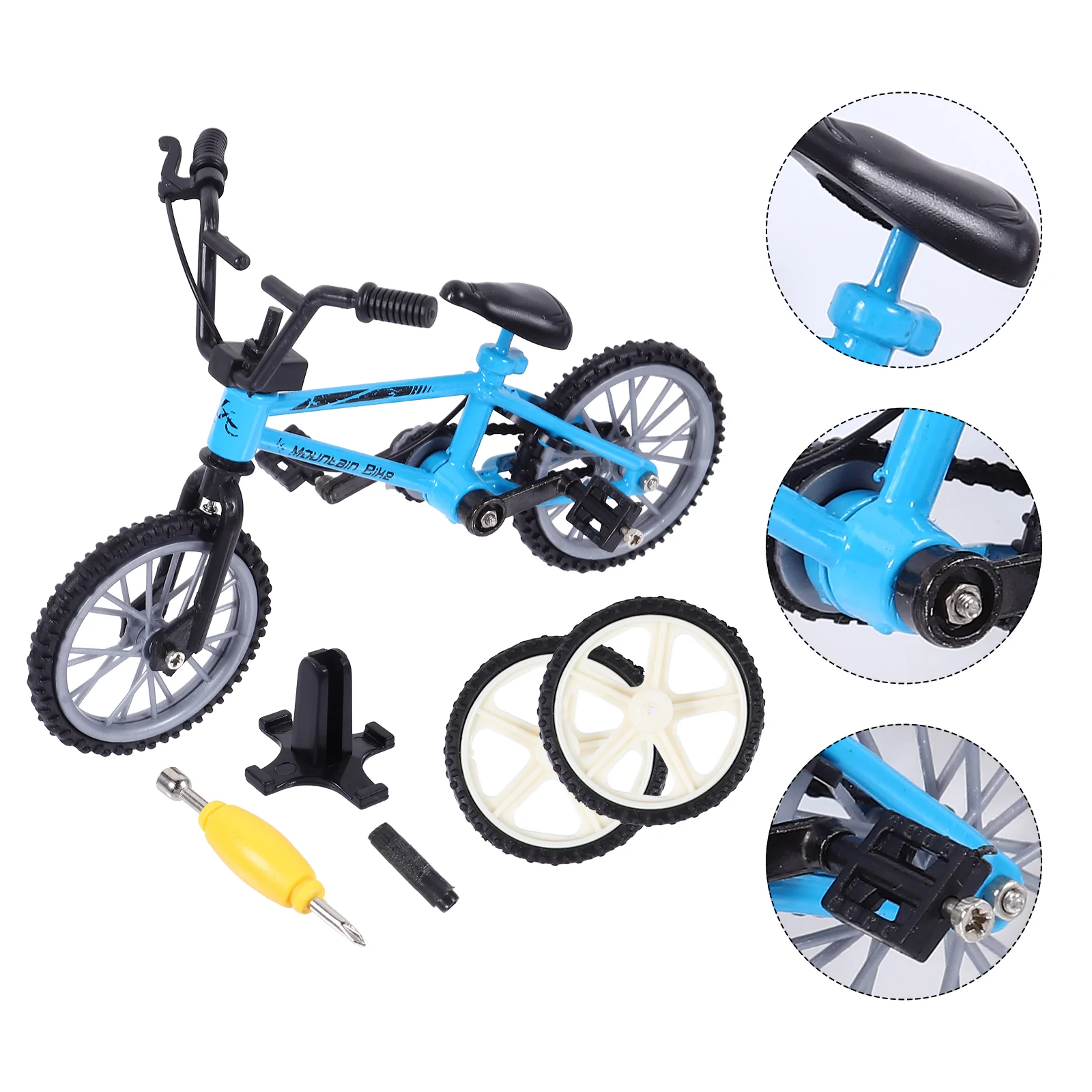 Finger Bike Mini Model Simulation Bicycle Aluminum Alloy Bikes Toy Bicycles