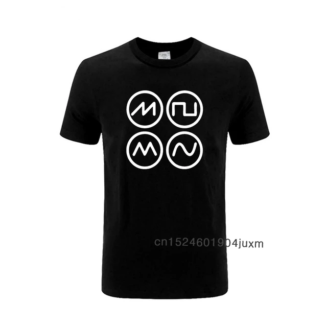 2020 Hot Sale Super Fashion Adult Synth Waves Techno Rave Synthesizer T-Shirt Short Sleeve 100% Cotton Man Tee Tops