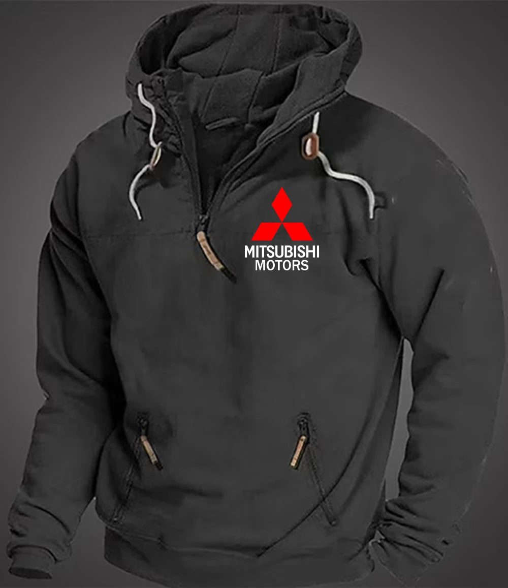 2025 Mitsubishi Racing Team Unisex Official Jacket Oversized Sports Racing Suit Evo Retro Style Sweatshirt