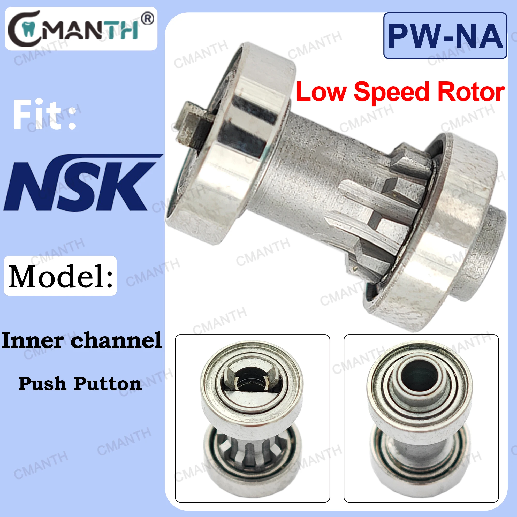 

Dental Cartridge Low Speed Rotor Fit for NSK Inner Channel Contra Push Putton Angle Handpiece Spare Parts Dentistry Accessories