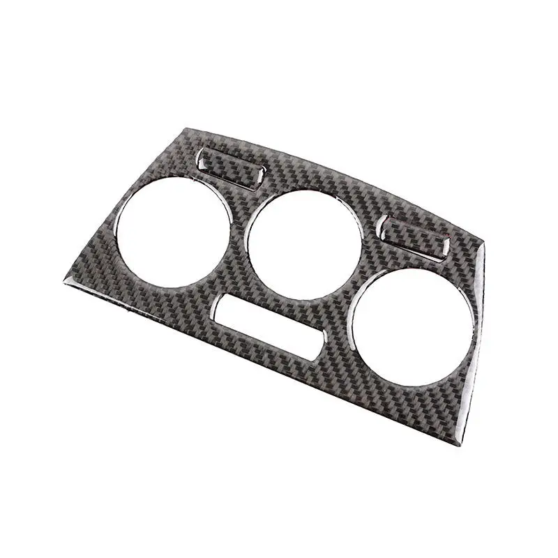 For Subaru Impreza 2009 2010 2011 Car Accessories Central Air Conditioning Knob Control Panel Frame Cover Soft Carbon Fiber Trim - view 2