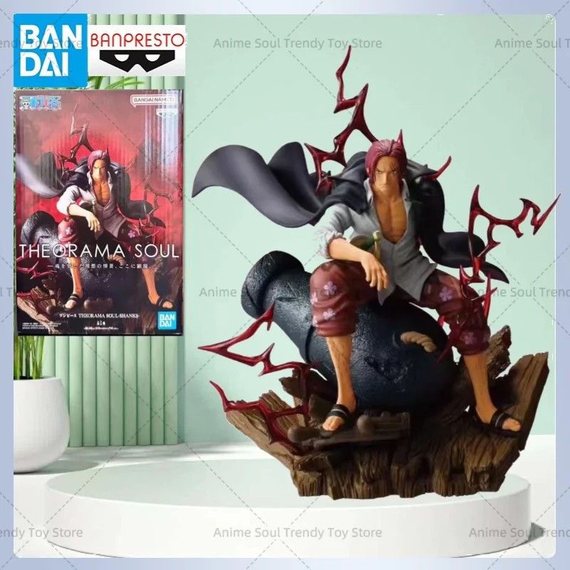 

In Stock [Genuine Original] Bandai Banpresto One Piece Theorama Soul Shanks Anime Figure Model Collector Figurine Doll Toys AS