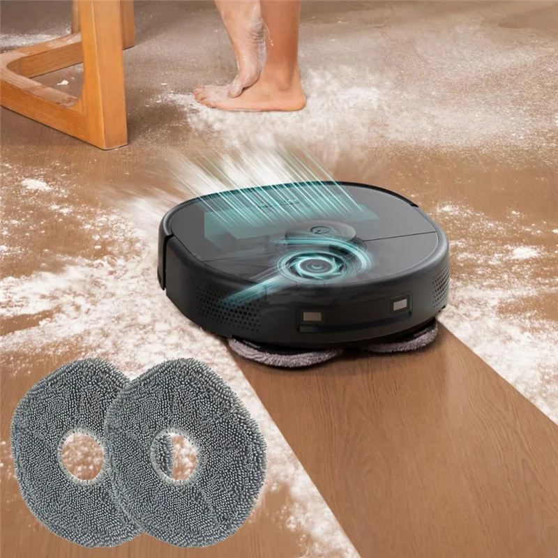 Luckshopping 20 piezas paño de mopa para Robot de barrido EUFY X9pro, drgrama de suelo al vacío, paño limpio, almohadilla de tela de lavado, piezas de repuesto