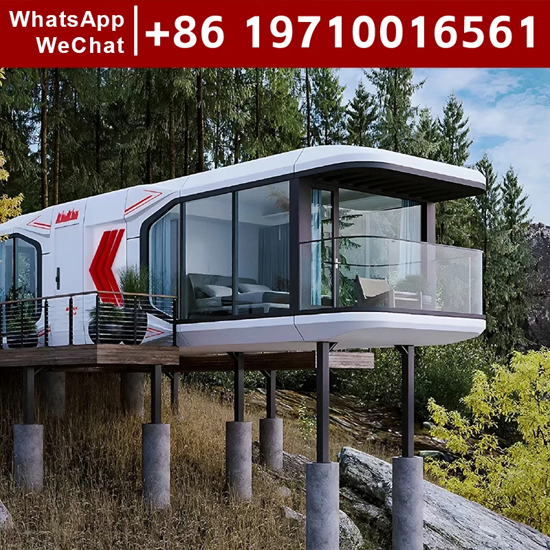 Tiny Home Prefabricated Real House Space Capsule Home Sea Container House Prefabricated Hotel Rooms Modular Houses Containers