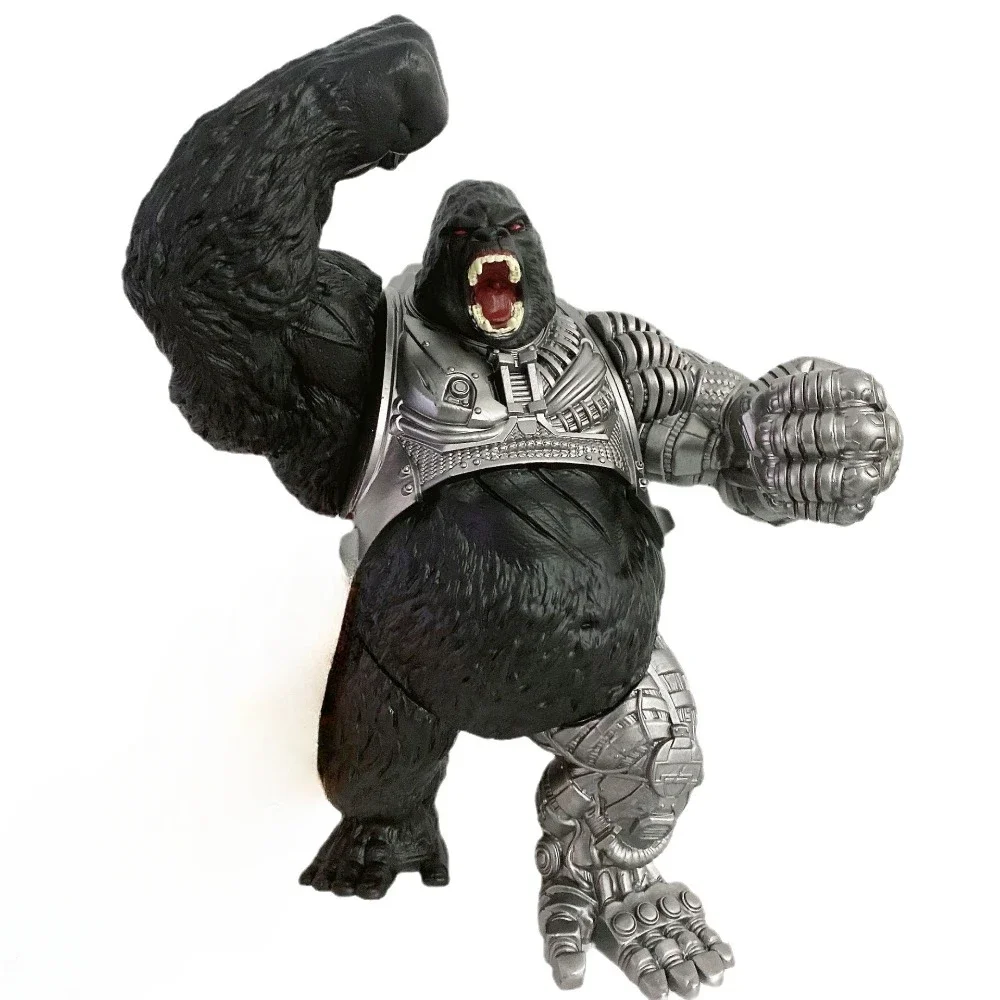 Large Mechanical King Kong Action Toy Figures Gorilla Toys Skeleton Island Model Desktop Ornament Kid Christmas Birthday Gift