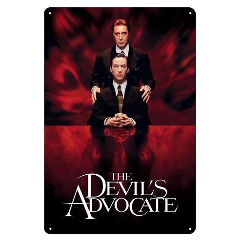 Der Anwalt des Teufels Al Pacino Film-Metallposter Blechschild