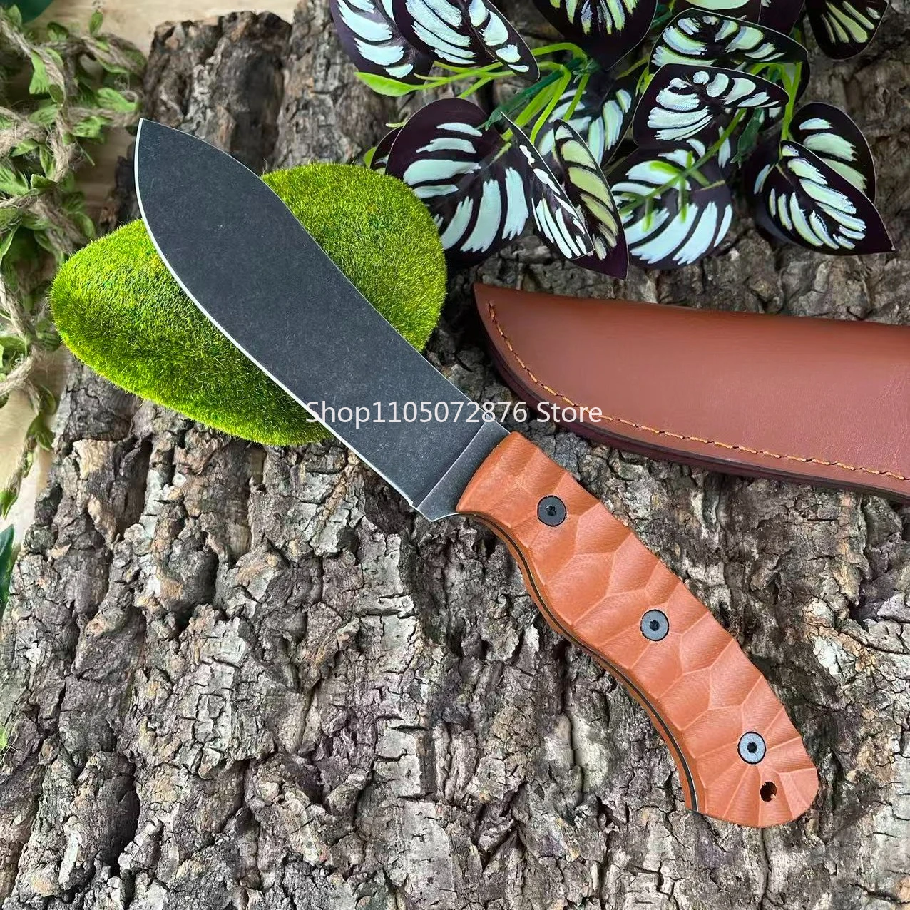 

JG5/ PR4 Wilderness Survival Multi-purpose Hunting Knife Outdoor Adventure Tactical Camping Straight Edge Pocket EDC Knife