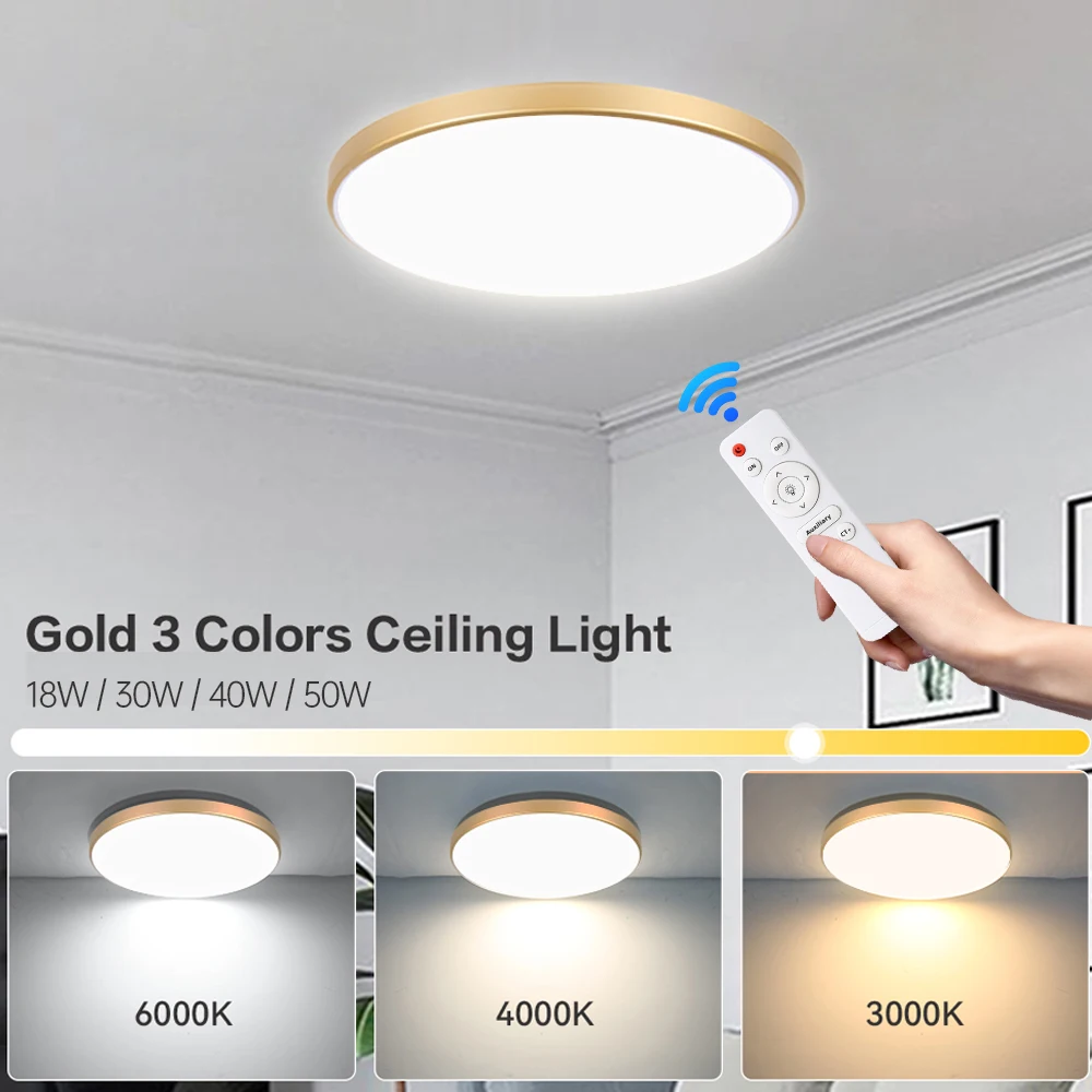 220v conduziu a lâmpada do teto dourado ultra-fino painel de luz ip44 à prova dip44 água luz de teto para banheiro quarto corredor iluminação de teto