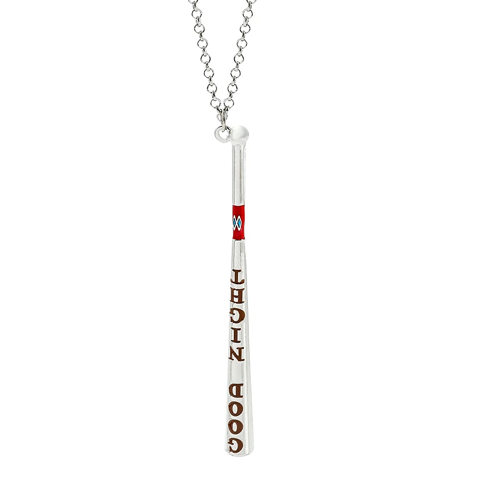 Fashion Metal Pendant Baseball Bat Necklace Popular Movie Fan Gift